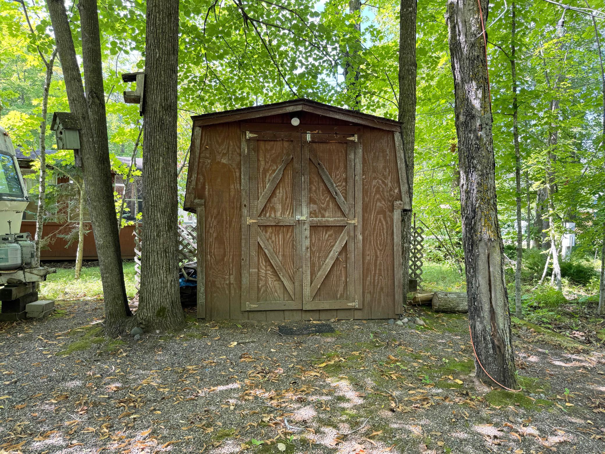 A shot of the first shed.