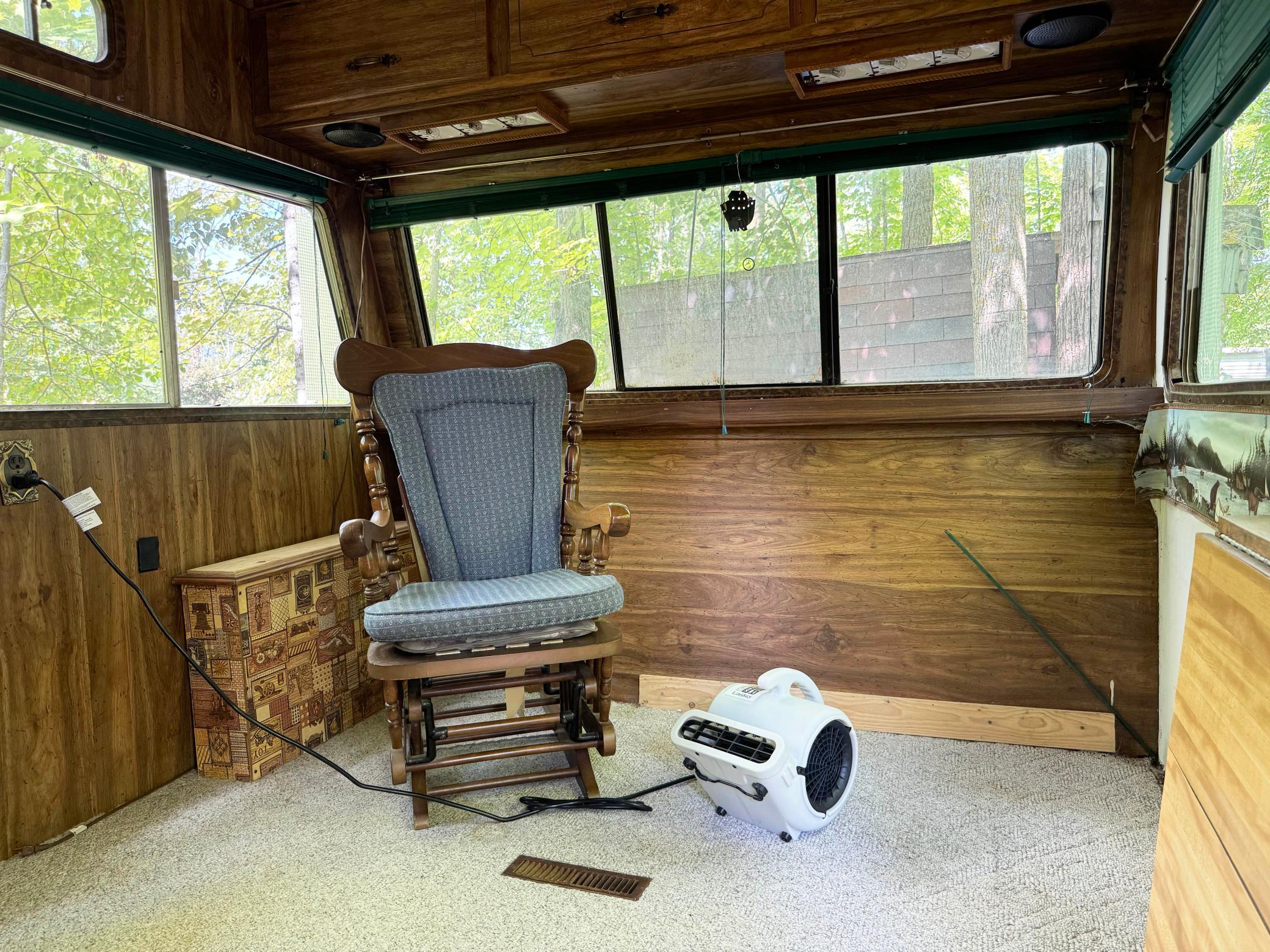 A look at the camper's living room.