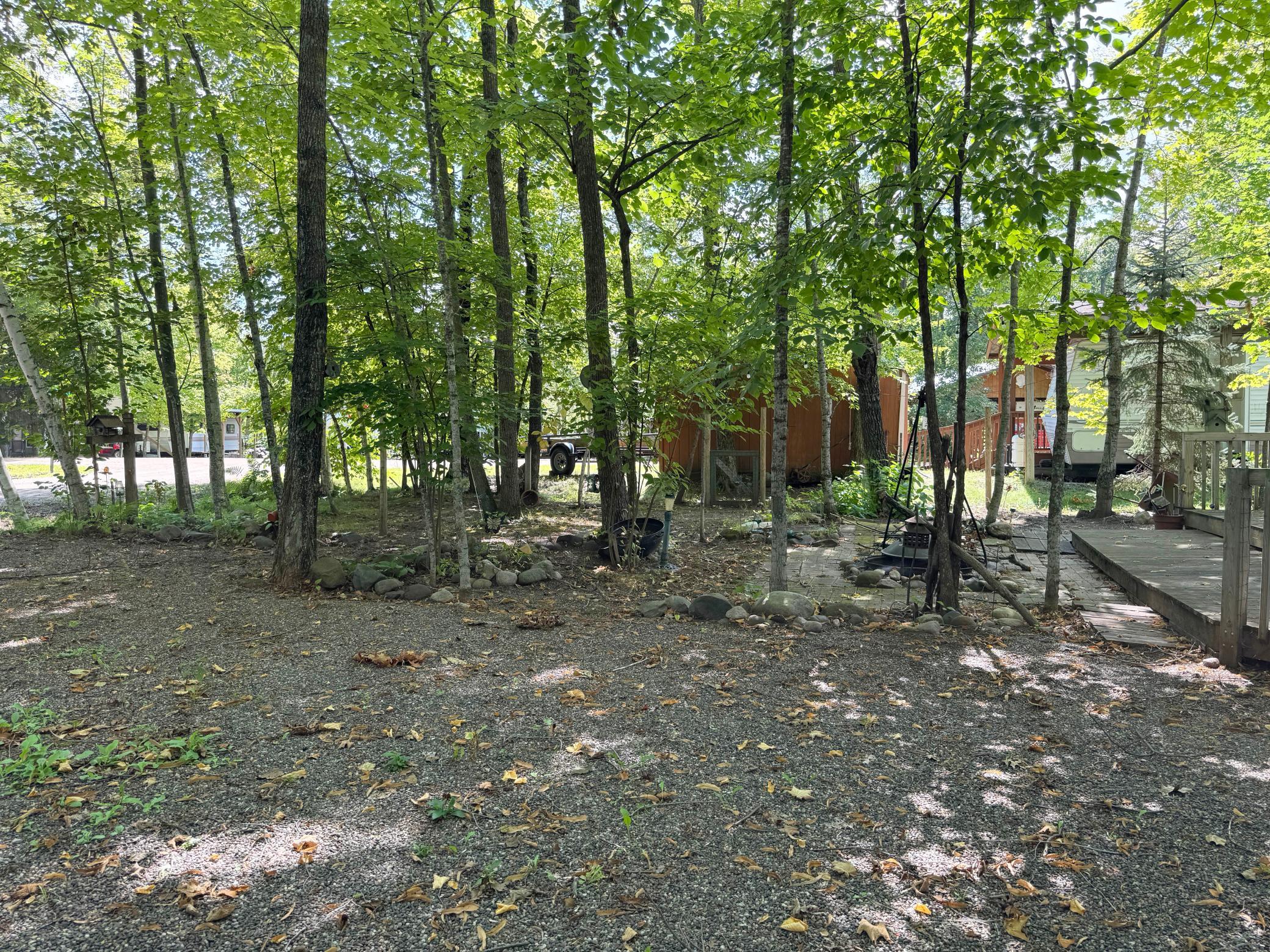 Looking across the lot, no mowing needed here!