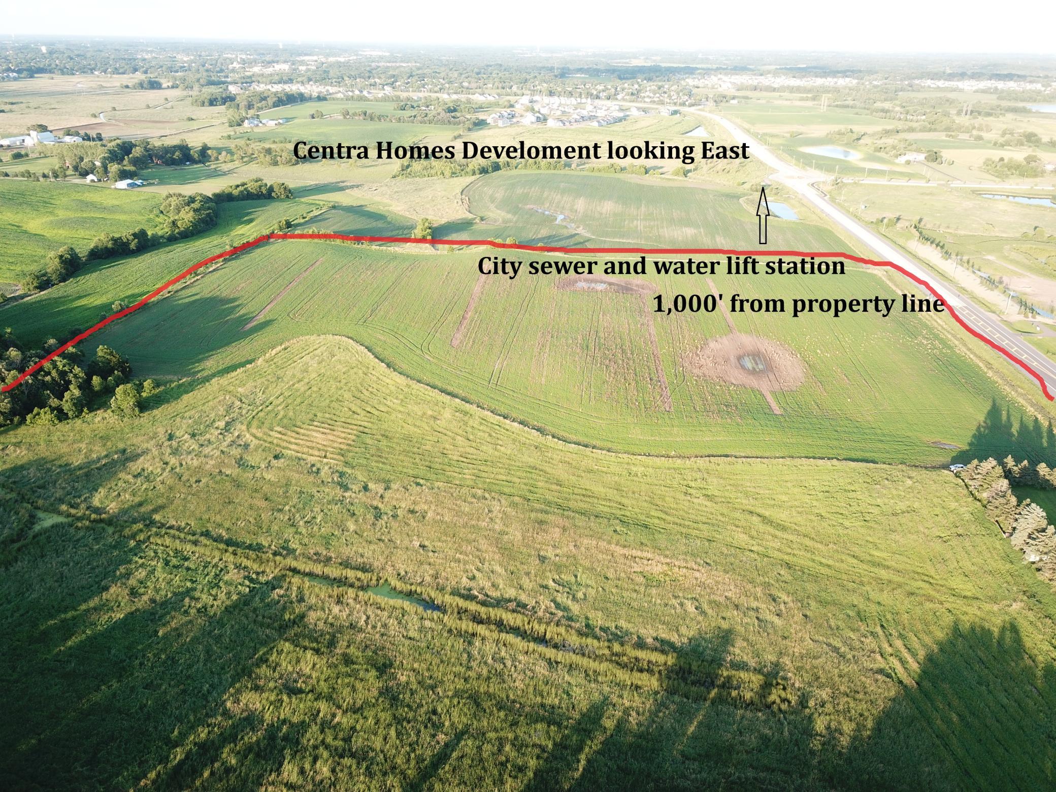 Centra Homes Development to the east east