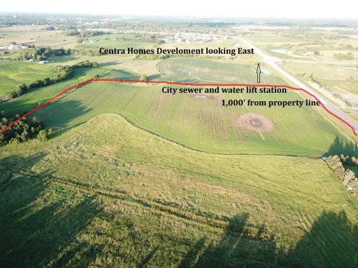 Centra Homes Development to the east east