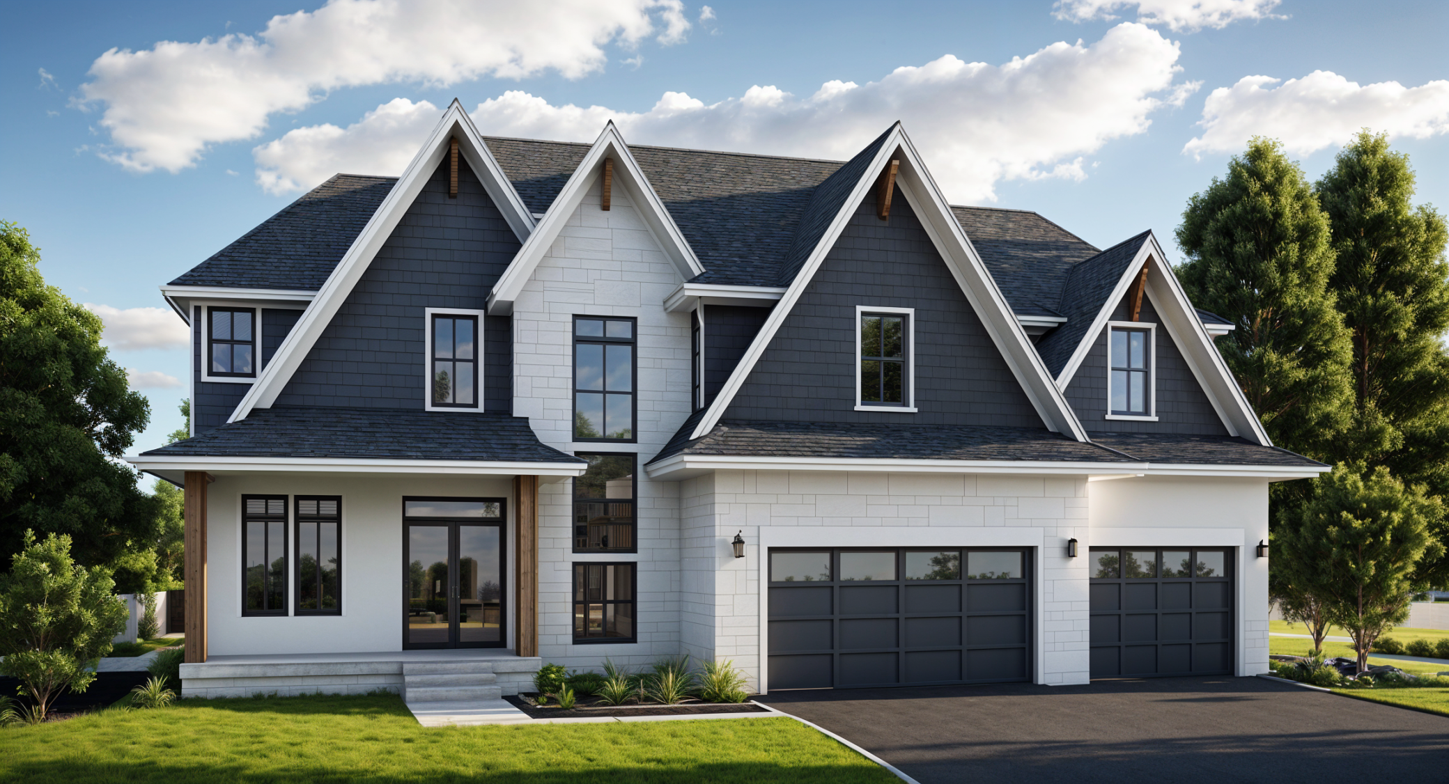 Potential front elevation (for informational purposes only, actual finishes may be different)