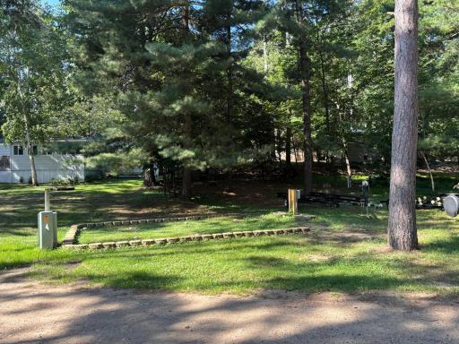 Septic area and trailer parking on right