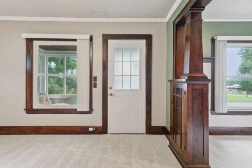 The home has its' original Craftsman style woodwork.