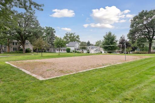 Along with a volleyball court and greenspace.