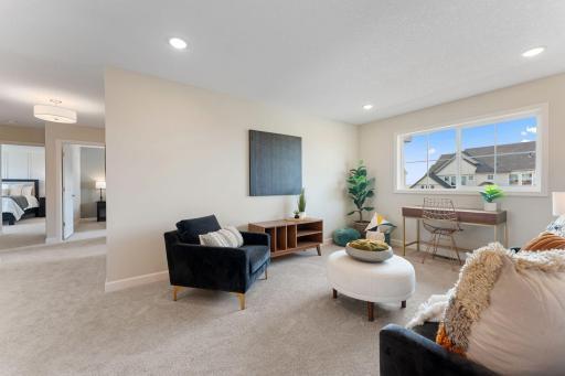 Spacious upper level loft