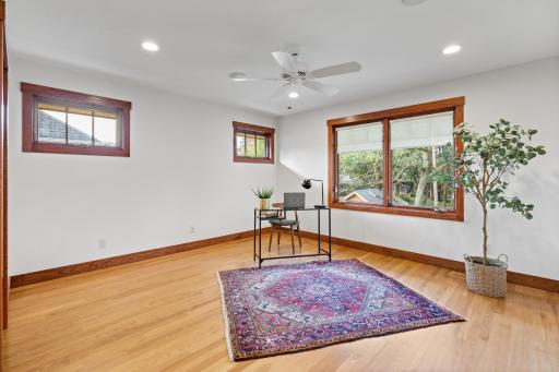 Third upper level bedroom currently used as a second office area