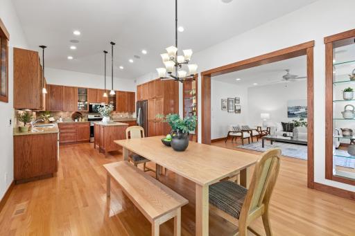 The layout is designed for gatherings, celebrations, or cozy evenings at home