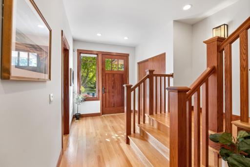 An inviting front entry sets the tone for refined living within