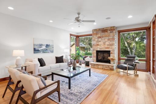 Gorgeous Missouri red oak floors throughout