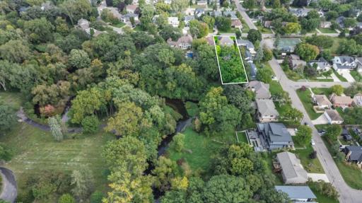 Lot is over 1/3 acre, backing to Minnehaha Creek