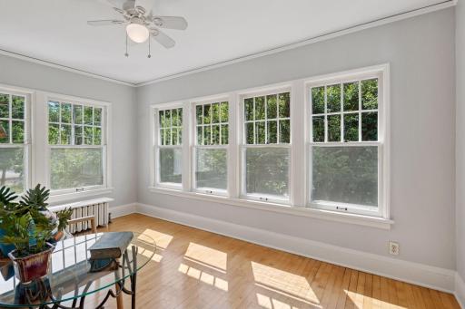 This sunroom would also make a wonderful studio space