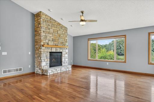 The walls are neutral & modern, and the huge double pane windows are low-maintenance vinyl.
