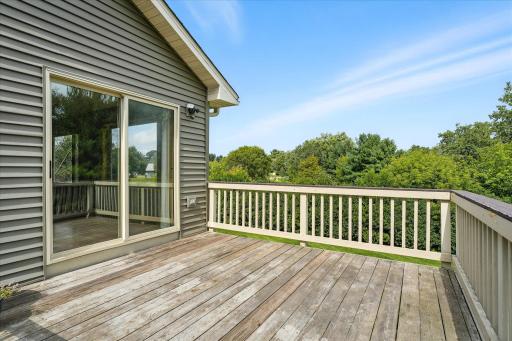 The main level deck is 12 x 12 and connects directly to the dining room and kitchen, making inside\outside entertaining a breeze!