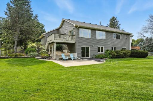 The flat back yard is huge! And fully fenced. And very private.