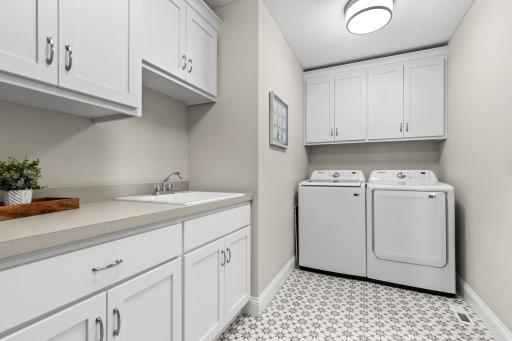 Laundry room with tons of storage and counter space