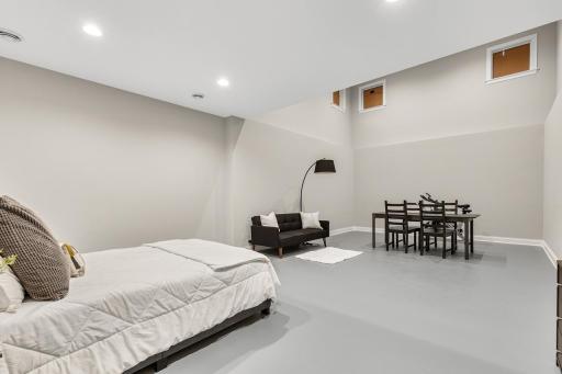 Sport court (currently staged as additional living + exercise/flex space)