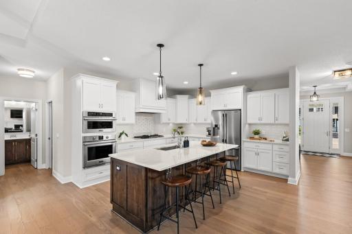 Spacious walk-in pantry for optimal storage