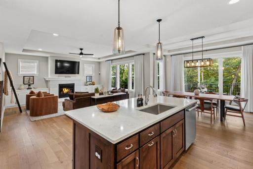 The openness of the main level creates seamless connectivity throughout the home.