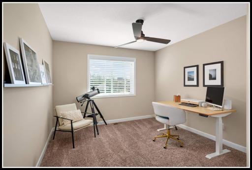 Fourth upper level bedroom (currently used as a home office)