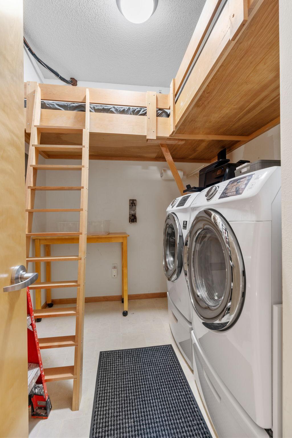 Laundry Room with Storage OR bunk beds!