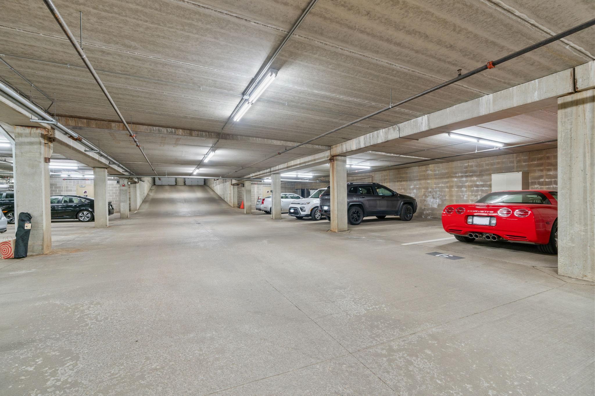 Parking spots 4 & 5. Storage unit 201.