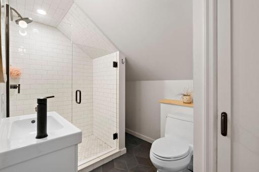 Beautiful upper owner's bath with heated floor!
