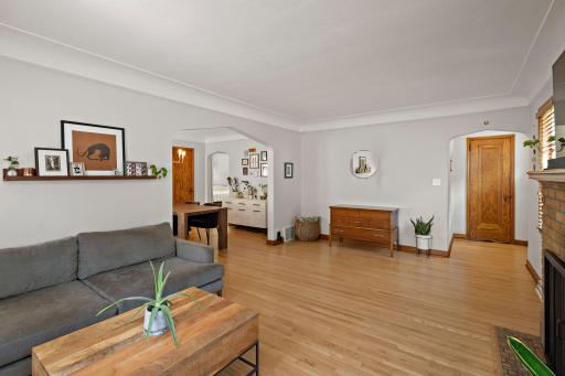 There is a nice entry space with coat closet!