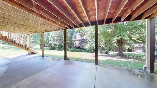 Step right out from the lower level onto a private patio with direct access to the back yard.