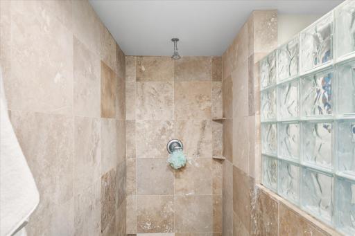 Large walk in shower