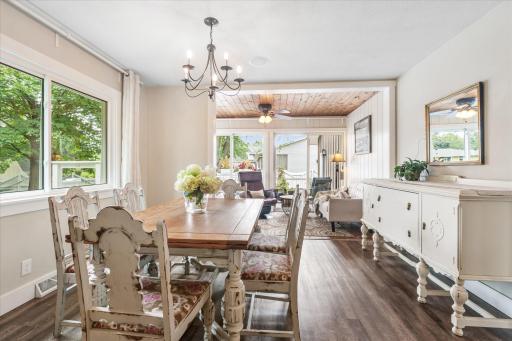 Large, formal, dining area