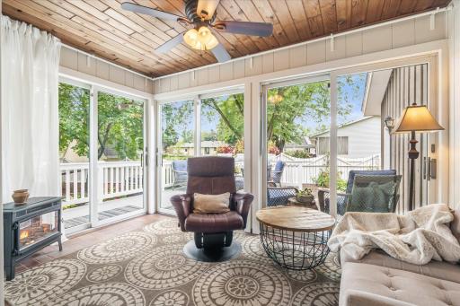 Engulfed in natural light, a great place for morning coffee or to relax at the end of your day