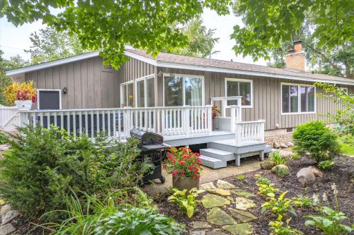 Spacious deck in your private back yard