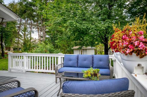 Enjoy the mature landscaping