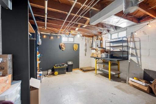 Additional space ideal for storage, workout space, or hobby area!