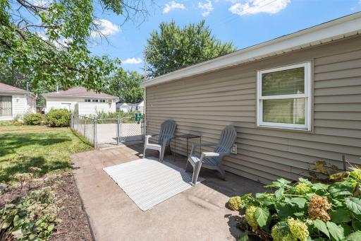 Enjoy morning coffee or summer BBQs on your patio.