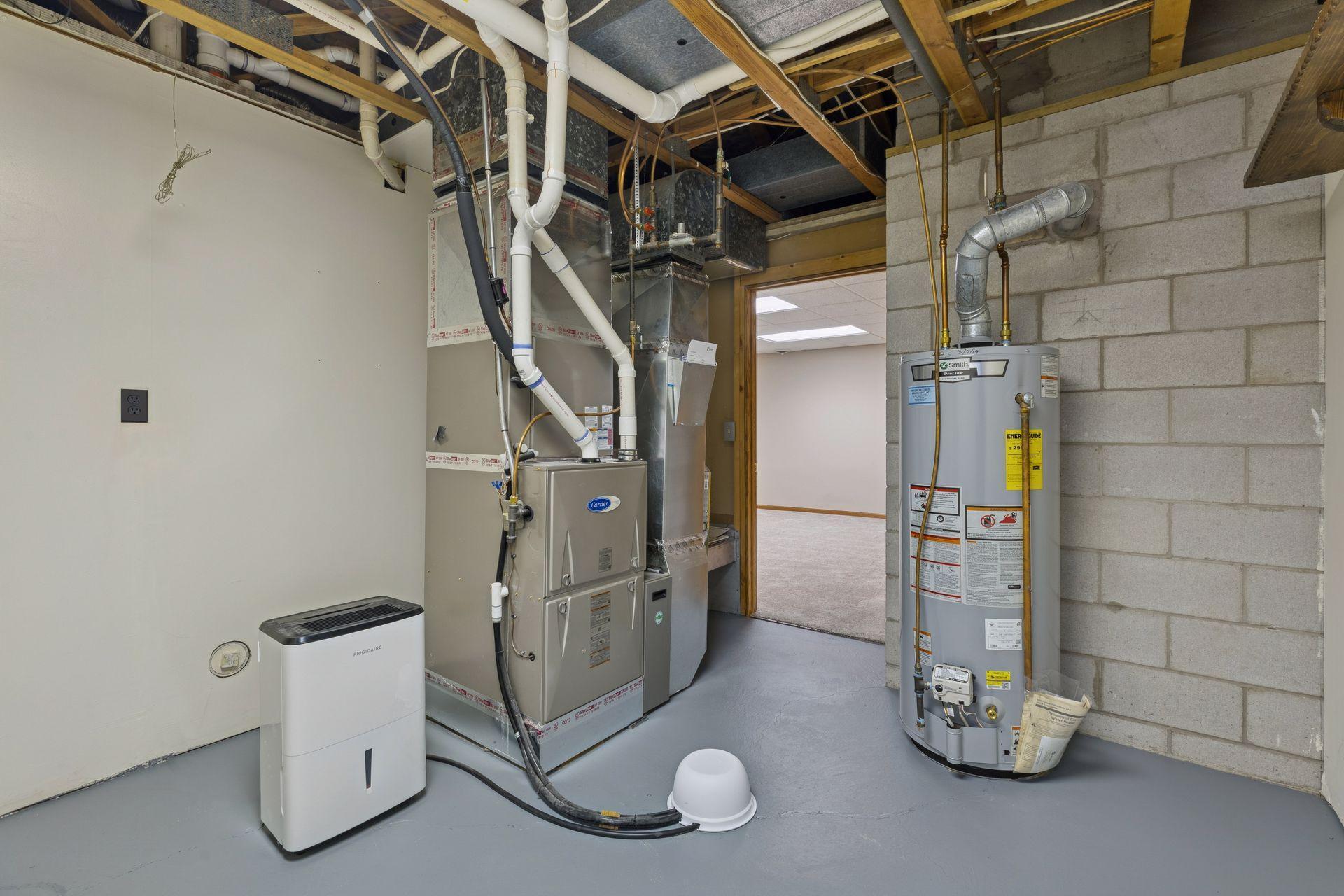 Lower level utility room. HVAC and water heater replaced 2022.