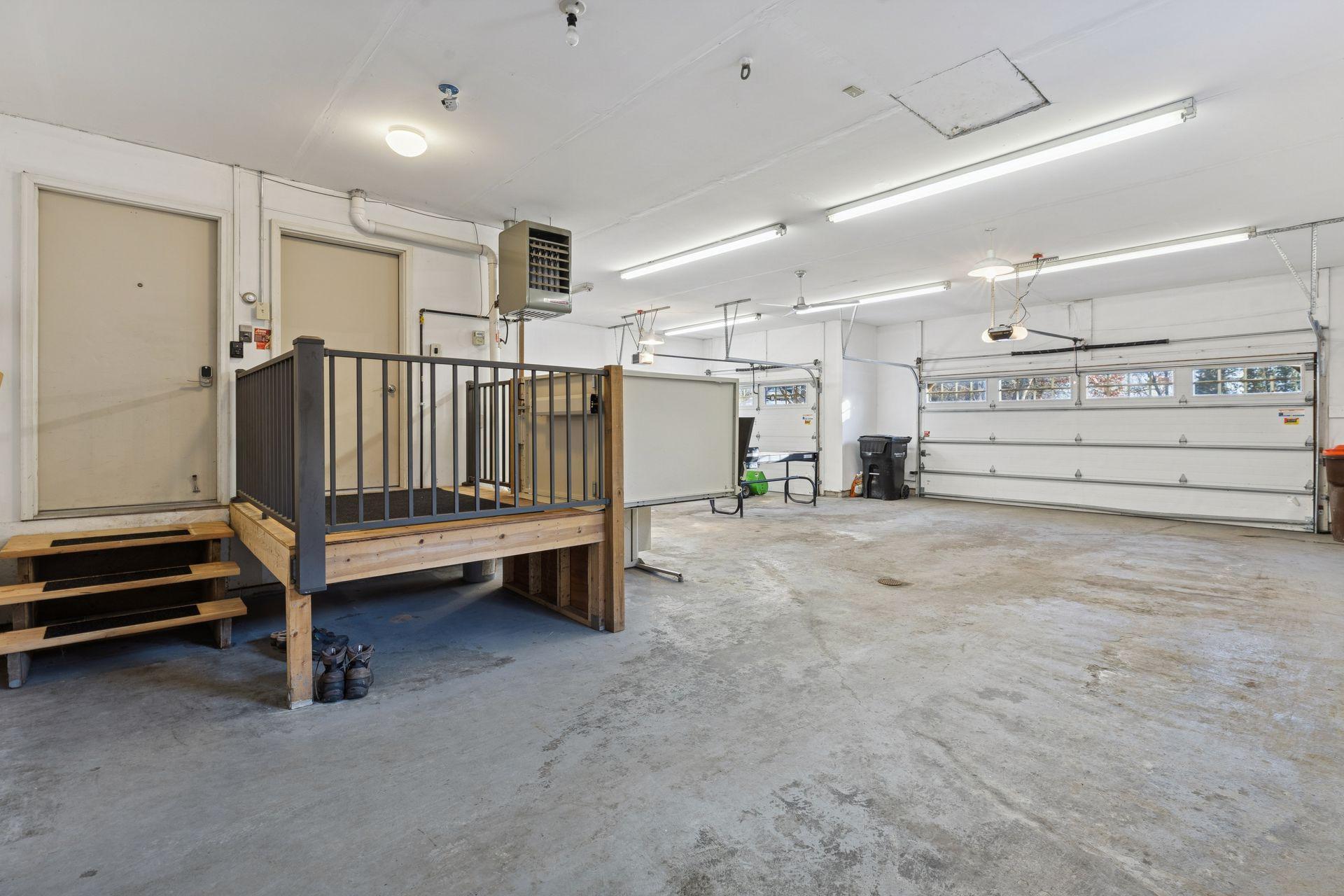 2023 Floor drains cleaned
2024 Replaced garage door springs, trim pieces, bottom seal, braces
2025 Replaced shut off valve on spigot
2026 Replaced dead batteries in handicap lift and computer electronics for the door