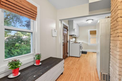 View from med room / laundry into kitchen