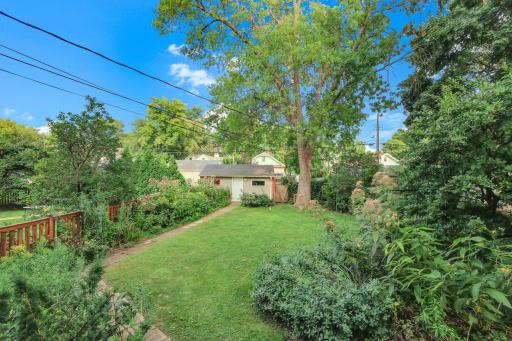 The owner has lovingly-designed the garden