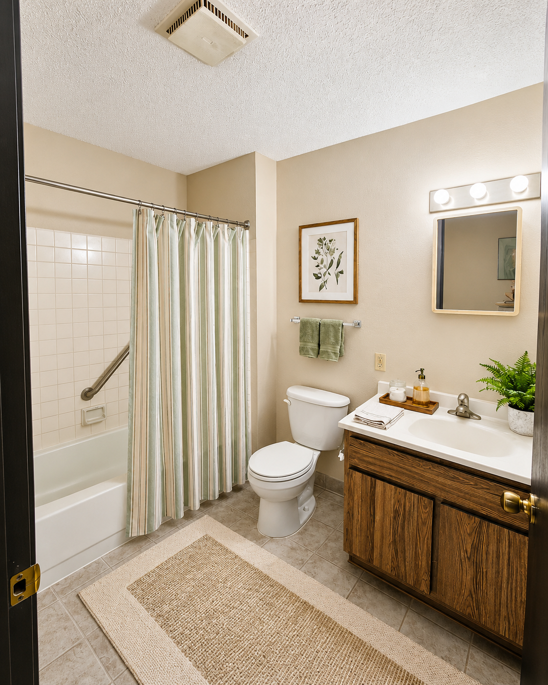 Tanglewood Estates 1-BR Full Bathroom, Virtually Staged.png