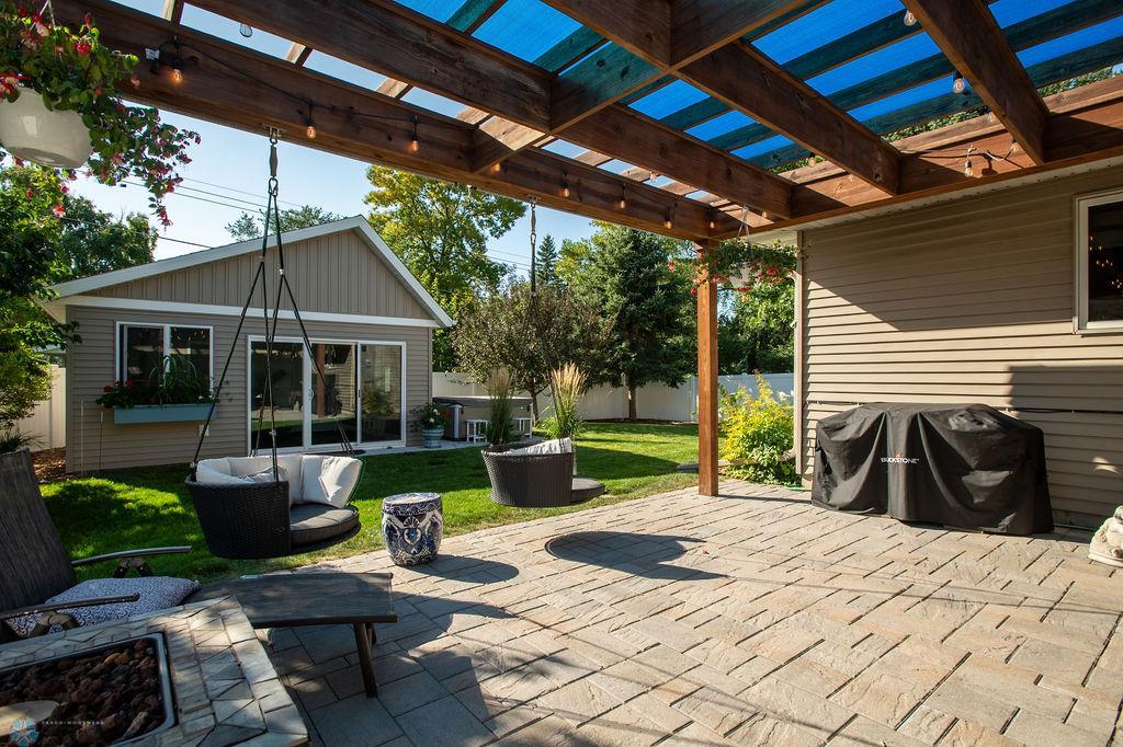 Patio view to workout studio!