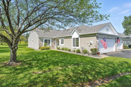Enjoy maintenance free one level living in this nicely updated end unit at the end of a quiet cul-de-sac with no neighbors behind you, PLUS an assumable VA loan at 3.75% interest!