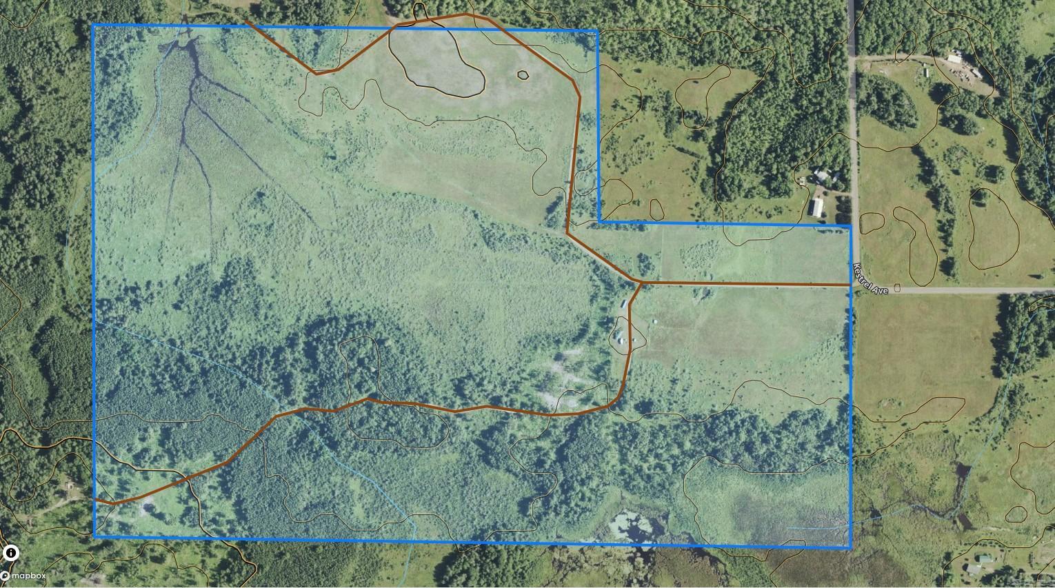 Parcel Map (Brown Lines are the main roads thru the land)