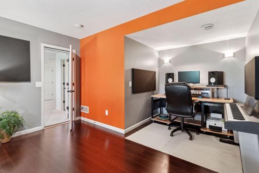 Music studio toward alcove that could be large walk-in closet.