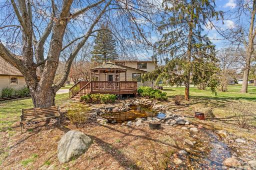 Serenity! Pond, waterfall, gazebo great for entertaining