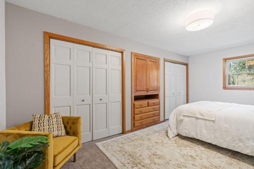 Primary Bedroom, his/hers closets and ample room for seating