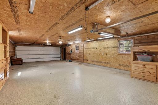 Garage also has mechanical lift for storage/loft!