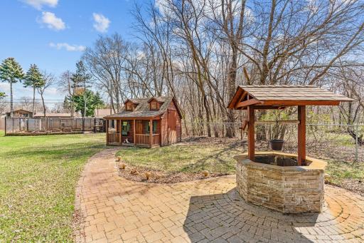 Beautiful old fashioned "wishing" well, custom built playhouse!
