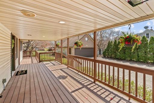HUGE porch wraps around to gazebo for entertaining